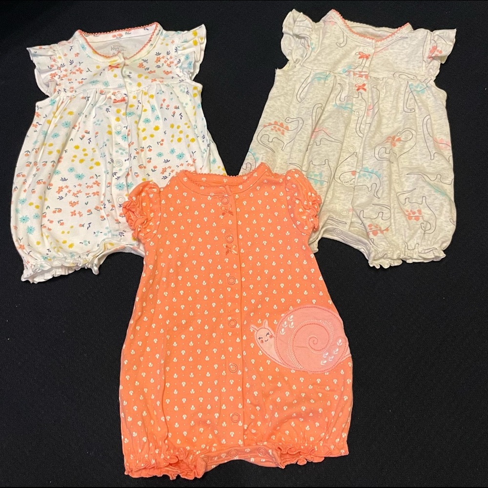 ***SOLD*** Set of 3 cute rompers by Carter’s